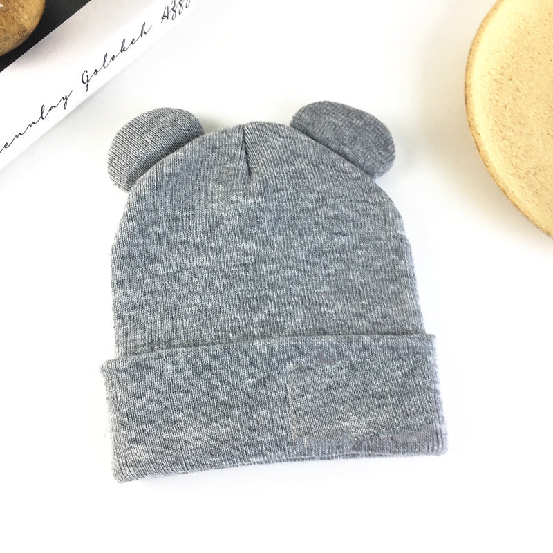Autumn And Winter Funny Bear Ears Student Earflaps Warm Knitted Hat