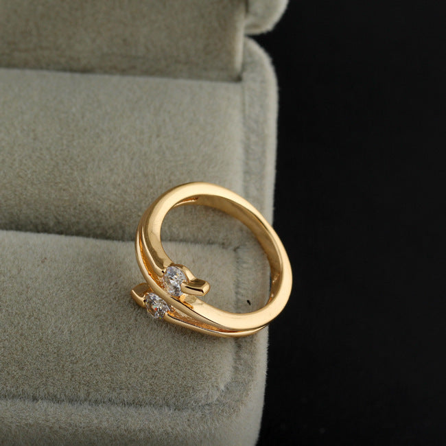 Women's Fashion Electroplated Zircon Ring