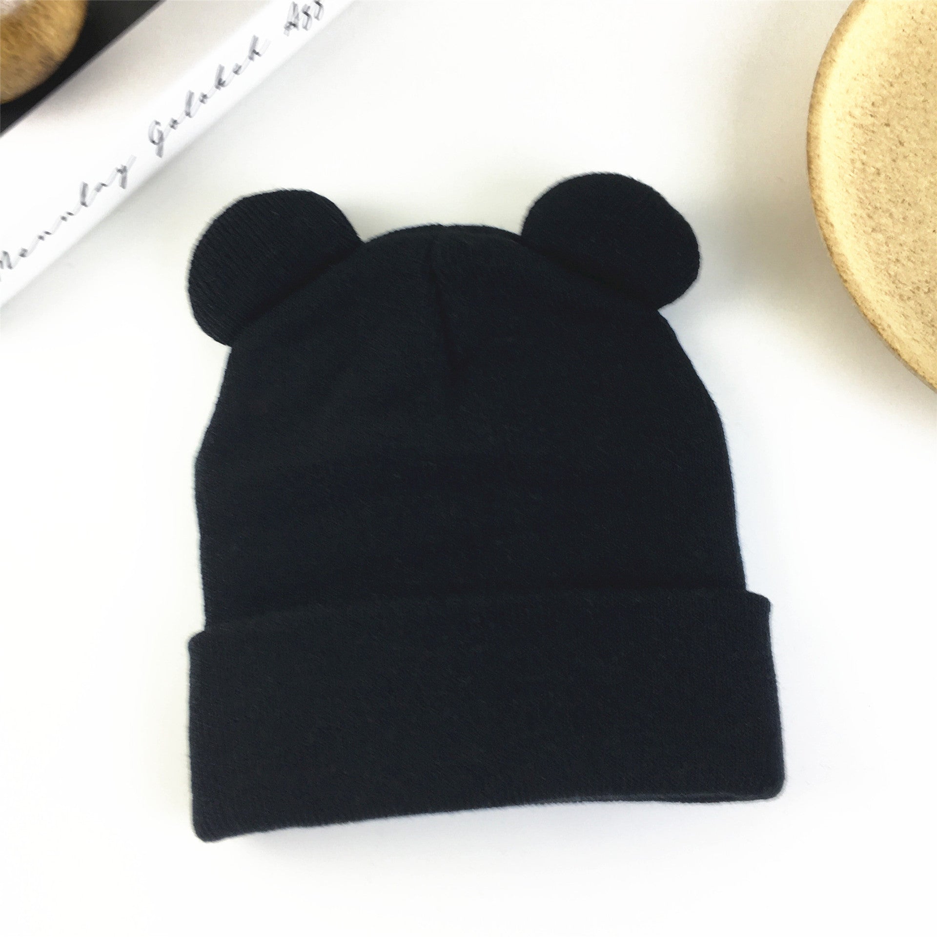 Autumn And Winter Funny Bear Ears Student Earflaps Warm Knitted Hat
